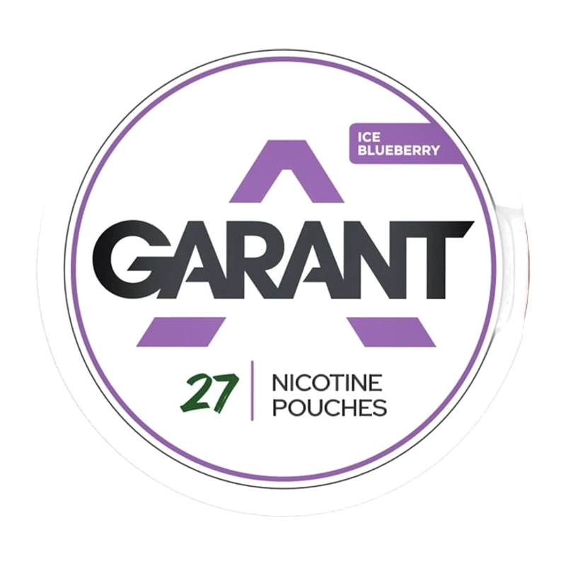 Garant Nicotine Pouches · 27 pouches ICE BLUEBERRY