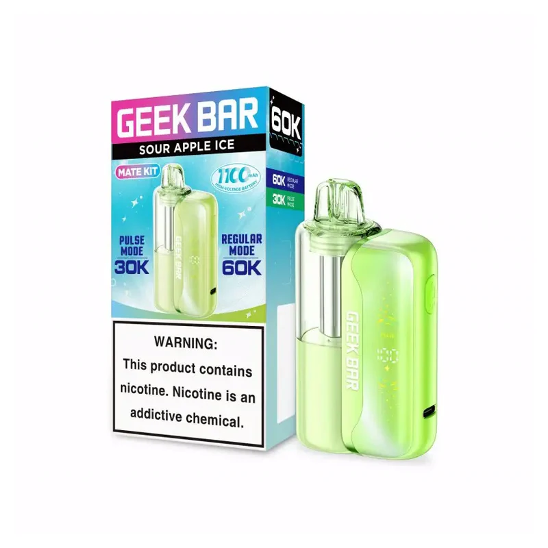 Geek Bar MATE 60K Kit 5% 15ml SOUR APPLE ICE