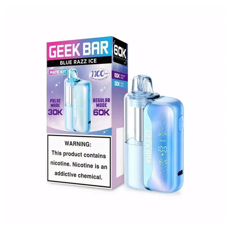 Geek Bar MATE 60K Prefilled Pod System 5% 15ml BLUE RAZZ ICE